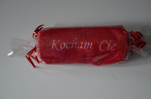 Ręcznik Z Napisem "kocham Cię "