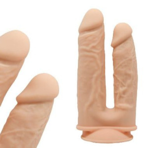 Podwójne Dildo ZMIENNA TWARDOŚĆ wibrator 19,5cm