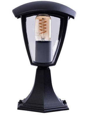 Niska lampa ogrodowa czarna - N002-Xarius