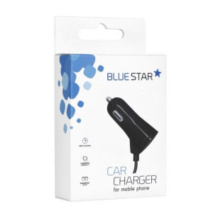 Ładowarka samochodowa Uniwersalna z kablem USB typ C i portem USB 3A Blue S