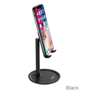Hoco uchwyt biurkowy na tablet lub telefon PH15 4" 10" czarna