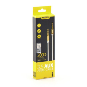 Remax 3,5mm AUX Jack L200 2 metry biały