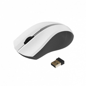Mysz/Myszka ART bezprzewodowa-optyczna USB AM-97 biały