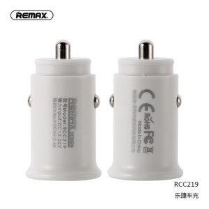 Remax ładowarka samochodowa ROKI 2xUSB 2,4A RCC219 biały