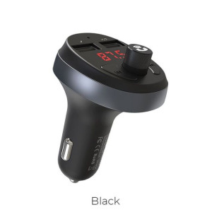Hoco ładowarka samochodowa + transmiter FM bluetooth E41