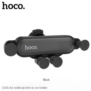 Hoco uchwyt samochodowy grawitacyjny do kratki wlotu CA51 czarny