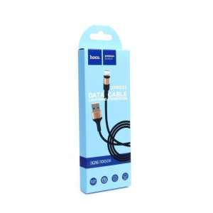 Hoco kabel USB do iPhone Lightning 8-pin X26 Xpress 1 metr czarno-złoty