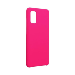 Futerał Forcell SILICONE do Samsung A41 różowy 21