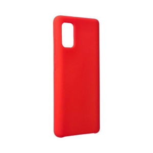 Futerał Forcell SILICONE do Samsung A41 czerwony 1