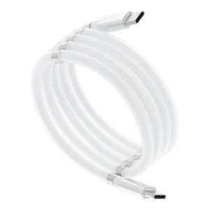 Kabel Typ C Typ C Power Delivery PD60W magnetycznie zwijany 3A C676 biały 1