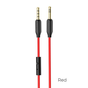 Hoco kabel audio AUX Jack 3,5mm UPA12 z mikrofonem czerwony