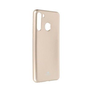 Futerał Jelly Mercury Samsung A21 złoty