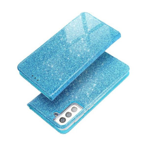 Kabura Forcell SHINING Book do SAMSUNG S21 niebieski