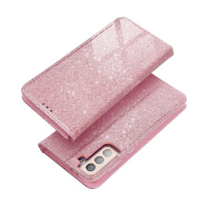 Kabura Forcell SHINING Book do SAMSUNG S21 Plus złoty różowy