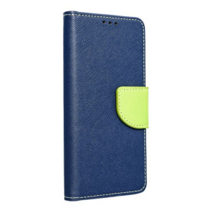 Etui Fancy do SAMSUNG S21 Plus granatowy/limonka