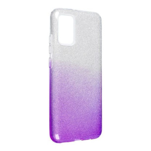Futerał Forcell SHINING do Samsung A02S transparent/fiolet
