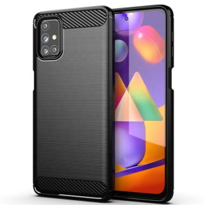Futerał Forcell CARBON do Samsung M31s czarny