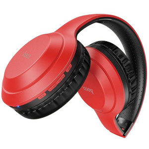 Hoco słuchawki bluetooth nagłowne FUN move W30 czerwone