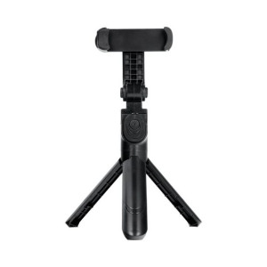 Zestaw/uchwyt selfie z pilotem na bluetooth triopod czarny SSTR-12