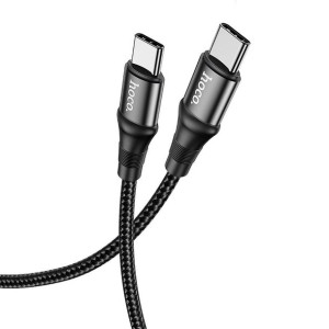 Hoco kabel Typ C do Typ C Exquisito Power Delivery PD100W X50 1 metr czarny