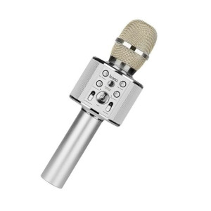 Hoco mikrofon multimedialny karaoke Cool Sound KTV BK3 srebrny