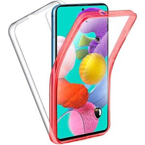 Futerał 360 Full Cover PC + TPU do SAMSUNG S21 czerwony