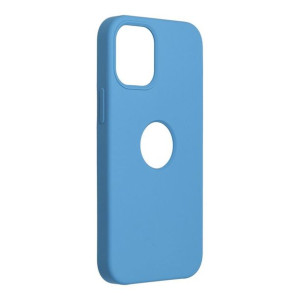 Futerał Forcell SILICONE do iPhone 12 mini niebieski 16 z wycięciem na logo