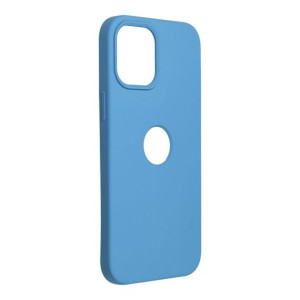 Futerał Forcell SILICONE do iPhone 12 PRO MAX niebieski 16 z wycięciem na l