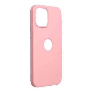 Futerał Forcell SILICONE do iPhone 12 PRO MAX pudrowy różowy 17 z wycięciem