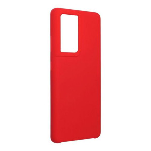 Futerał Forcell SILICONE do Samsung S21 Ultra czerwony 1