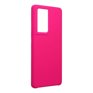 Futerał Forcell SILICONE do Samsung S21 Ultra różowy 21