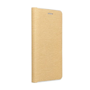 Kabura Forcell LUNA Book srebrny do SAMSUNG A42 5G złoty