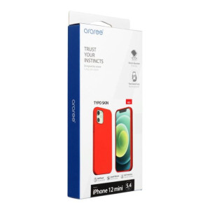 Futerał ARAREE Typoskin do iPhone 12 mini czerwony