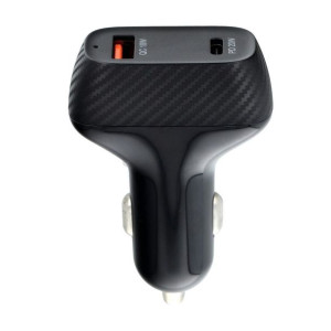 Ładowarka samochodowa QWE CARBON Typ C 3.0 PD20W + USB QC3.0 18W 3A CC271-1