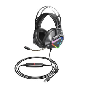 Remax zestaw słuchawkowy/słuchawki stereo GAMING Wargod RM-810 szary