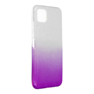 Futerał Forcell SHINING do Samsung A22 5G transparent/fiolet