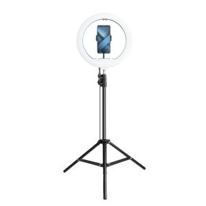 Lampa LED Ring pierścieniowa 13 cali z uchwytem na telefon + statyw