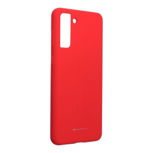 Futerał Mercury Silicone do SAMSUNG S21 Plus czerwony