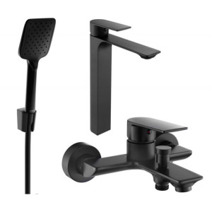 Mexen Alexa R62 zestaw wannowy, czarny - 71213R62-70