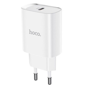 Hoco ładowarka sieciowa Typ C PD20W Fast Charge Smart Charging N14 biały