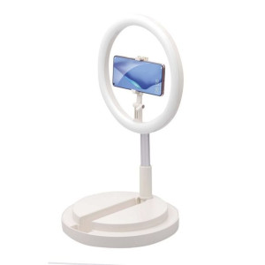 Lampa LED Ring pierścieniowa 12 cali ONE LEG STAND Y2 + uchwyt na telefon s