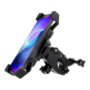 Uchwyt rowerowy na telefon + mocowanie na kamere sportową BPH czarny