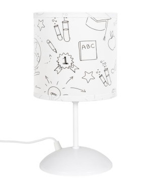 Lampka z abażurkiem dla dzieci wzór globus E27