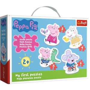Puzzle - Świnka Peppa - Urocza Świnka Peppa - 18 Elementów - Trefl - 36086