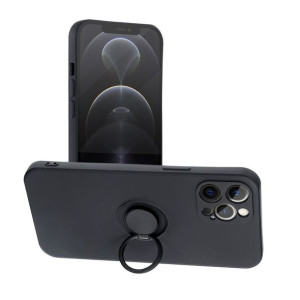 Futerał Forcell SILICONE RING do iPhone 13 PRO MAX czarny
