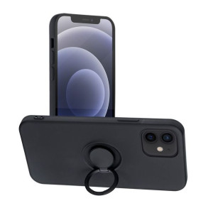 Futerał Forcell SILICONE RING do iPhone 12/12 PRO czarny