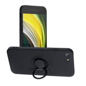 Futerał Forcell SILICONE RING do iPhone 7/8/SE 2020 czarny