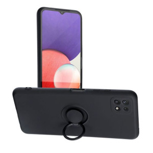 Futerał Forcell SILICONE RING do Samsung A02S czarny