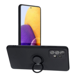 Futerał Forcell SILICONE RING do Samsung A72 LTE 4G czarny