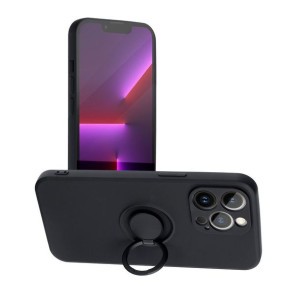 Futerał Forcell SILICONE RING do iPhone 13 PRO czarny